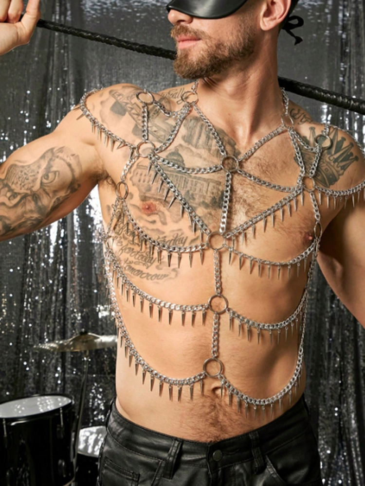 Fashion Harness Men - Tassels Chain Body Shoulder Sexy Body