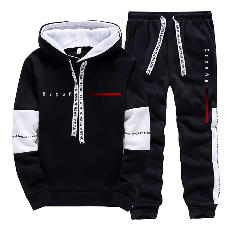 Men'S Fashion Outfits - Spain Fashion Men's Set Hooded Sweatshirt