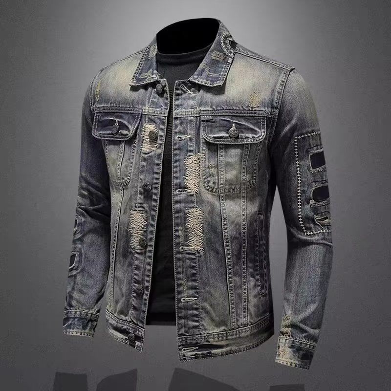 Men'S Fashion Grey Jeans - 2026 Men's Autumn Winter Brand Casual