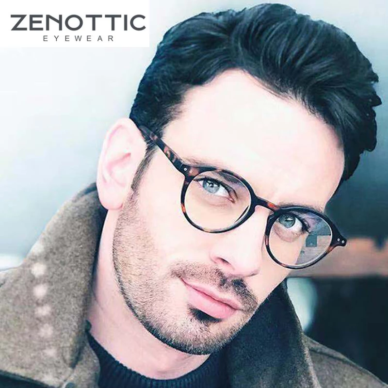 Men'S Fashion Glasses 2026 - ZENOTTIC 2026 Retro Reading Glasses Anti