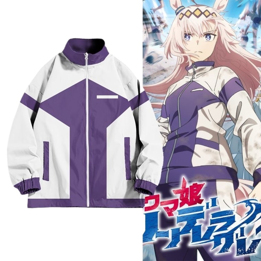 Windbreaker Men Zip - Uma Musume Pretty Derby Machico Oguri