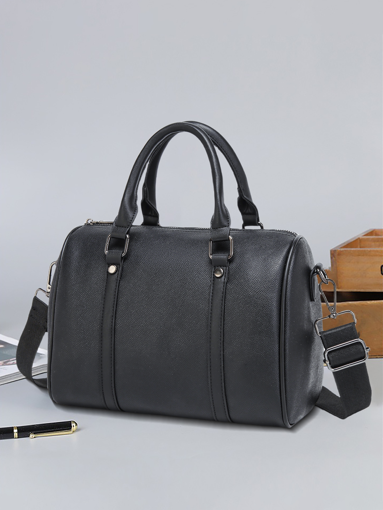 Fashion Harness Men - Men's Crossbody Bag - Black Sling