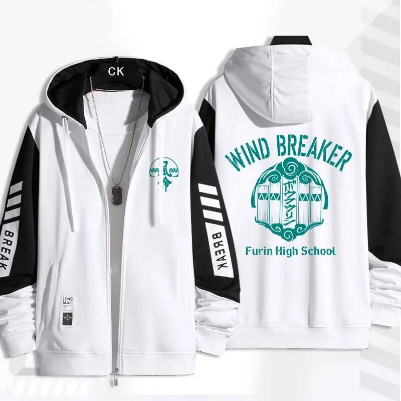 Windbreaker Men Zip - Anime WIND BREAKER Series Zip Hoodies
