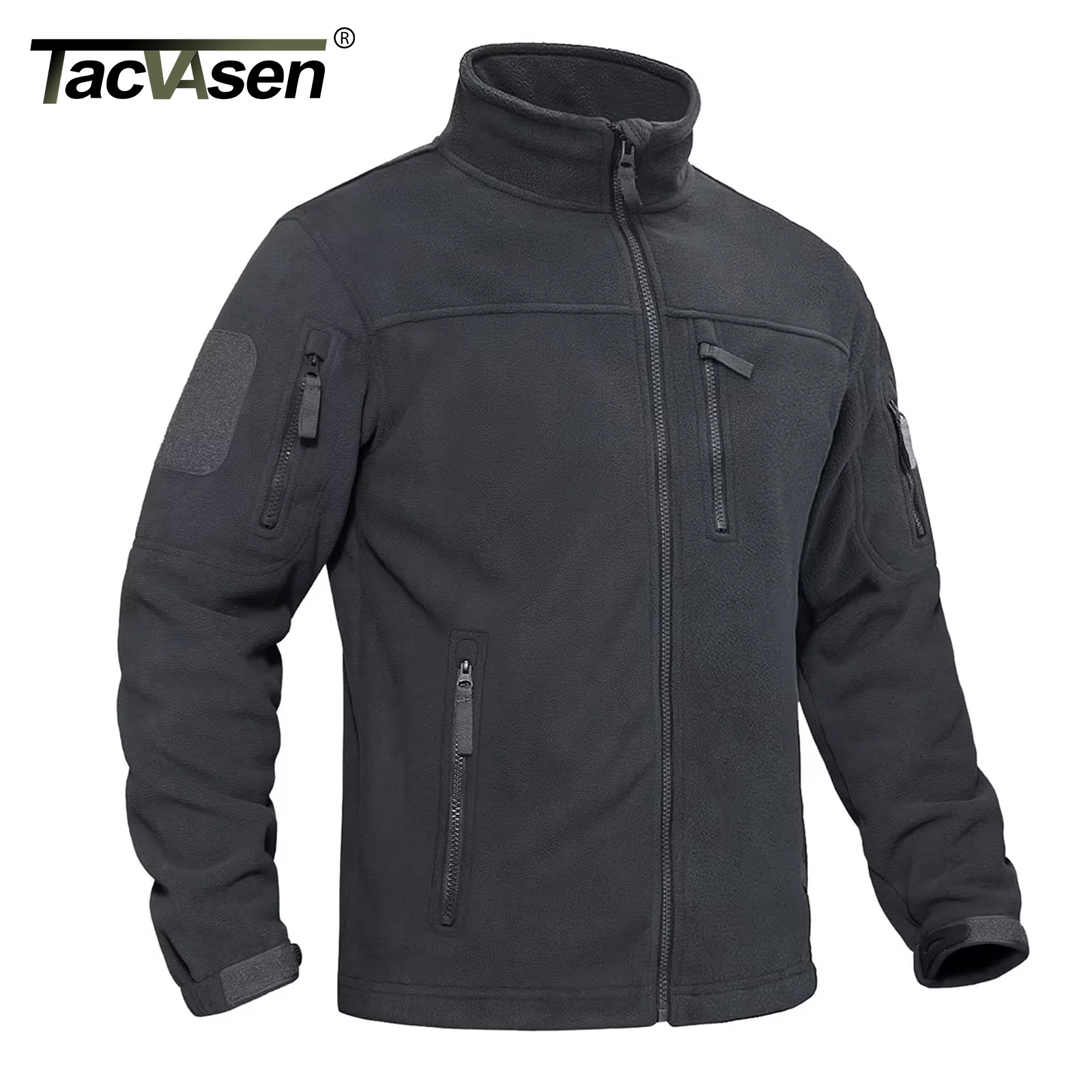 Windbreaker Men Zip - TACVASEN Men's Fleece Jacket Soft Warmth