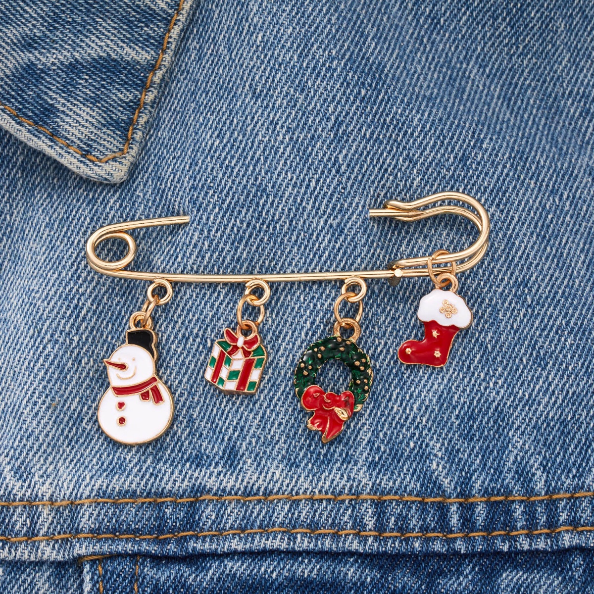 Christmas Party Brooch Santa C - Men'S Fashion Xmas Party 리뷰 및 가격