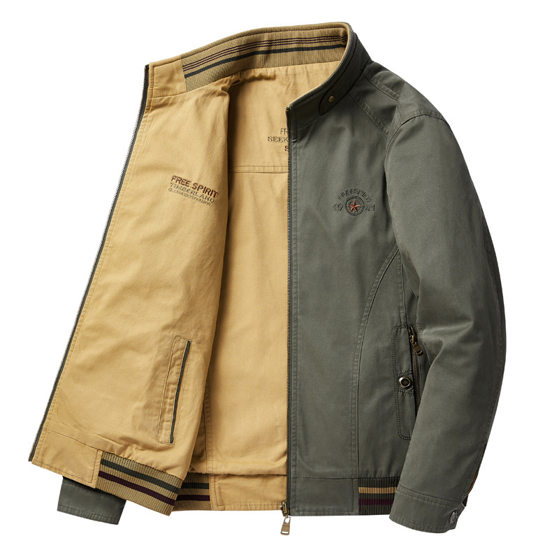 Double-Sided Wear Hiking Jacke - Windbreaker Men Zip 리뷰 및 가격