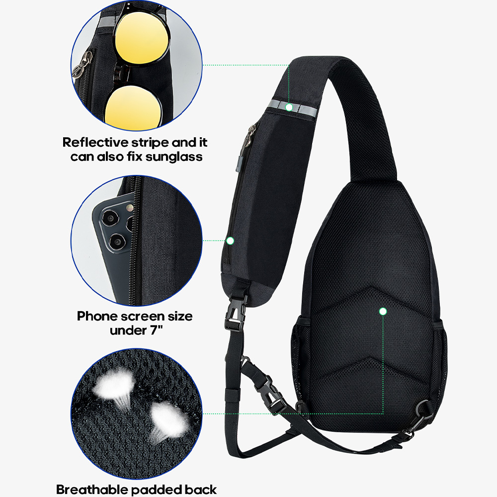 WATERFLY Crossbody Sling Bag C - Fashion Harness Men 리뷰 및 가격