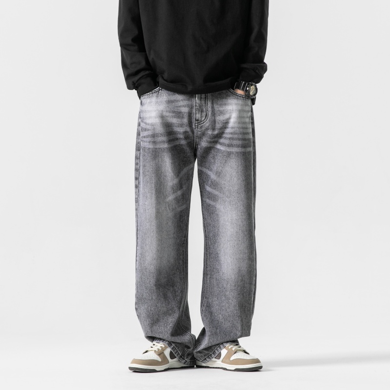 Grey Men's Baggy Jeans Spring  - Men'S Fashion Grey Jeans 리뷰 및 가격