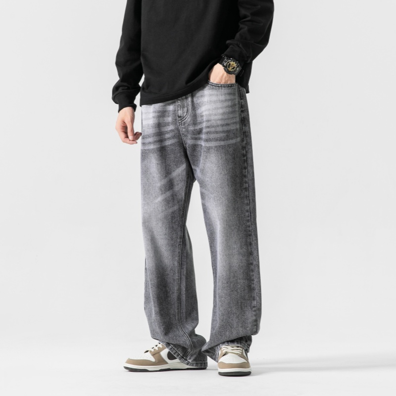 Grey Men's Baggy Jeans Spring  - Men'S Fashion Grey Jeans 리뷰 및 가격