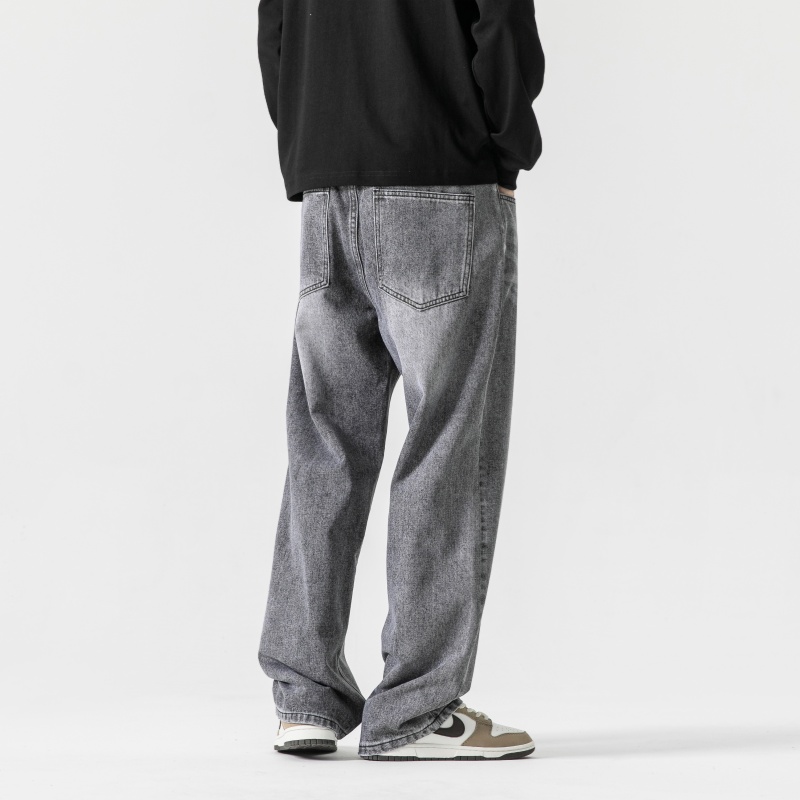 Grey Men's Baggy Jeans Spring  - Men'S Fashion Grey Jeans 리뷰 및 가격