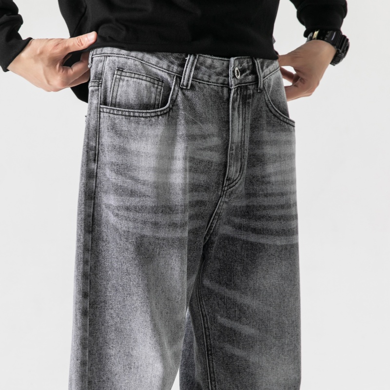 Grey Men's Baggy Jeans Spring  - Men'S Fashion Grey Jeans 리뷰 및 가격
