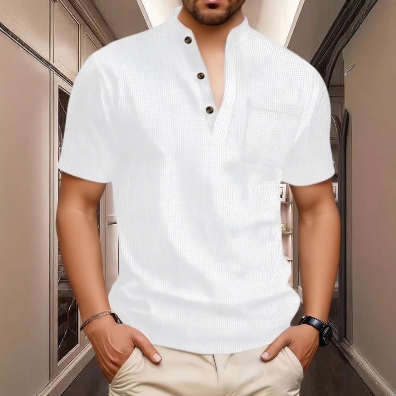 Men's Summer Casual Henley Nec - Men'S Fashion T Shirts 리뷰 및 가격