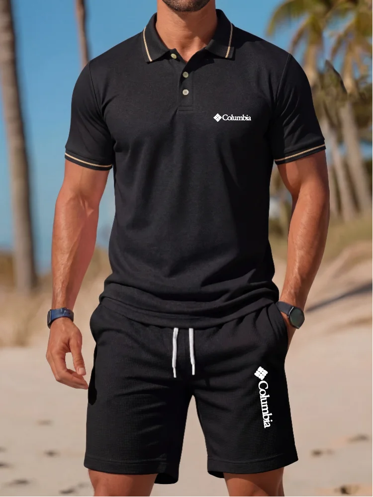 Brand Printed Polo Shirt Short - Men'S Fashion Brands 리뷰 및 가격