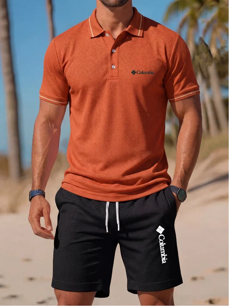 Brand Printed Polo Shirt Short - Men'S Fashion Brands 리뷰 및 가격