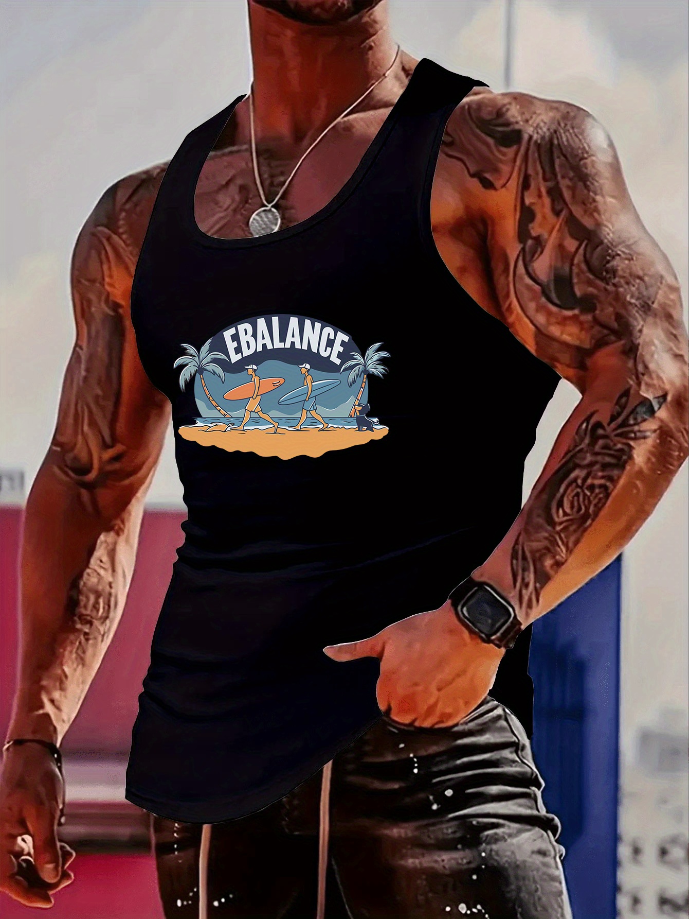 Fashionable trend muscular man - Men'S Fashion T Shirts 리뷰 및 가격