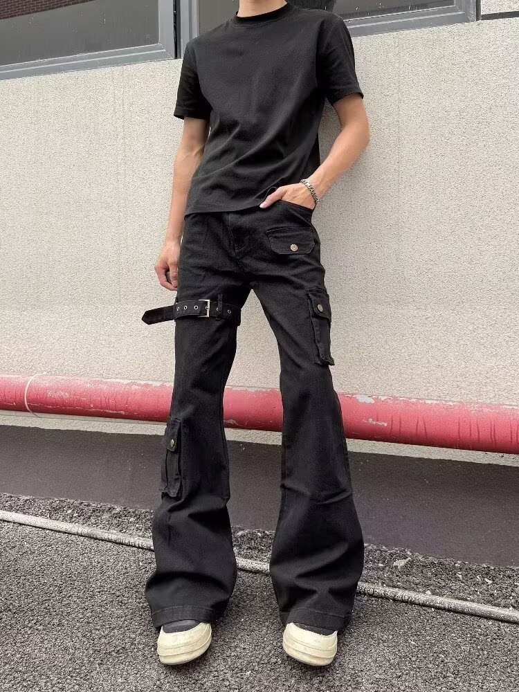 Vintage Men's Slim Jeans Drip  - Men'S Fashion Grey Jeans 리뷰 및 가격