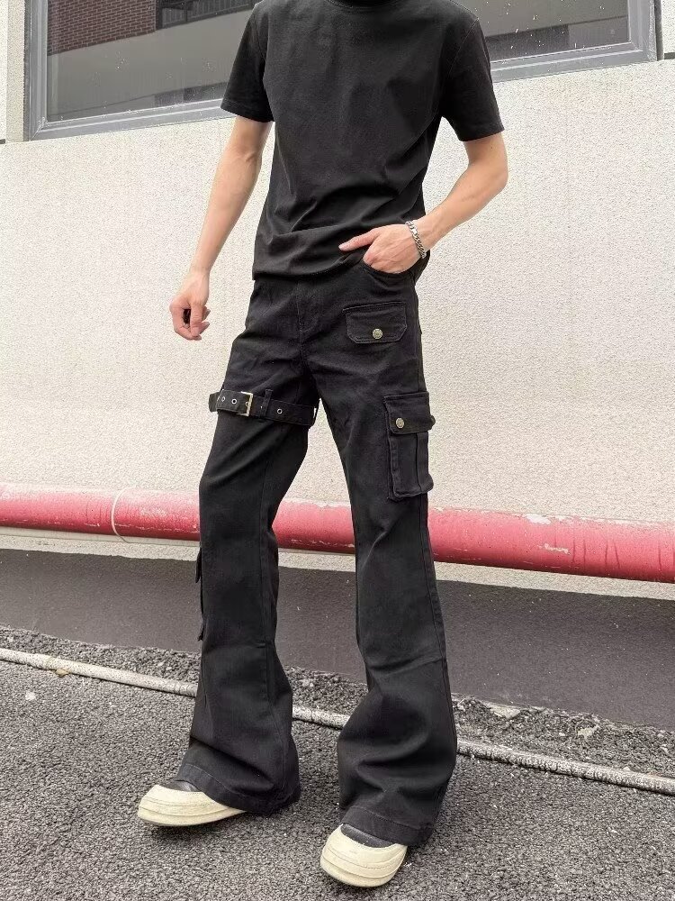 Vintage Men's Slim Jeans Drip  - Men'S Fashion Grey Jeans 리뷰 및 가격