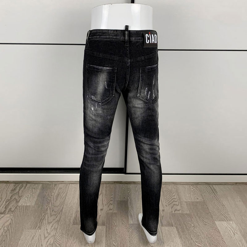 Street Fashion Men's Tight Bla - Men'S Fashion Grey Jeans 리뷰 및 가격