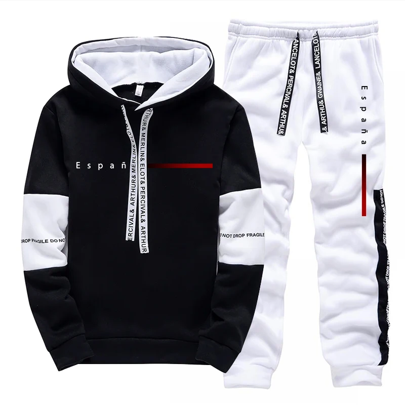 Spain Fashion Men's Set Hooded - Men'S Fashion Outfits 리뷰 및 가격