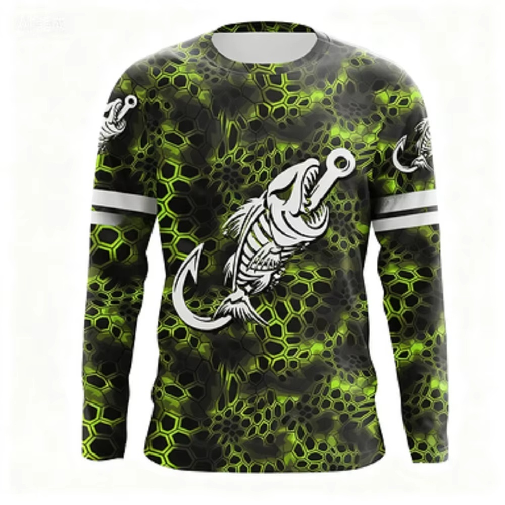 Fashionable Bass Pattern Crew  - Men'S Fashion Outfits 리뷰 및 가격