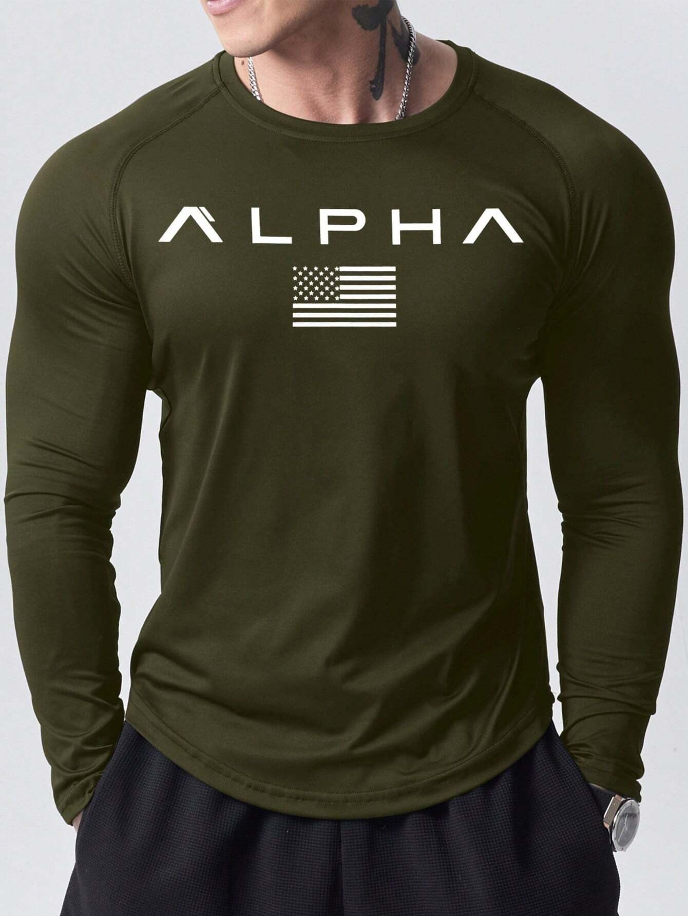 New men's long-sleeved T-shirt - Men'S Fashion T Shirts 리뷰 및 가격