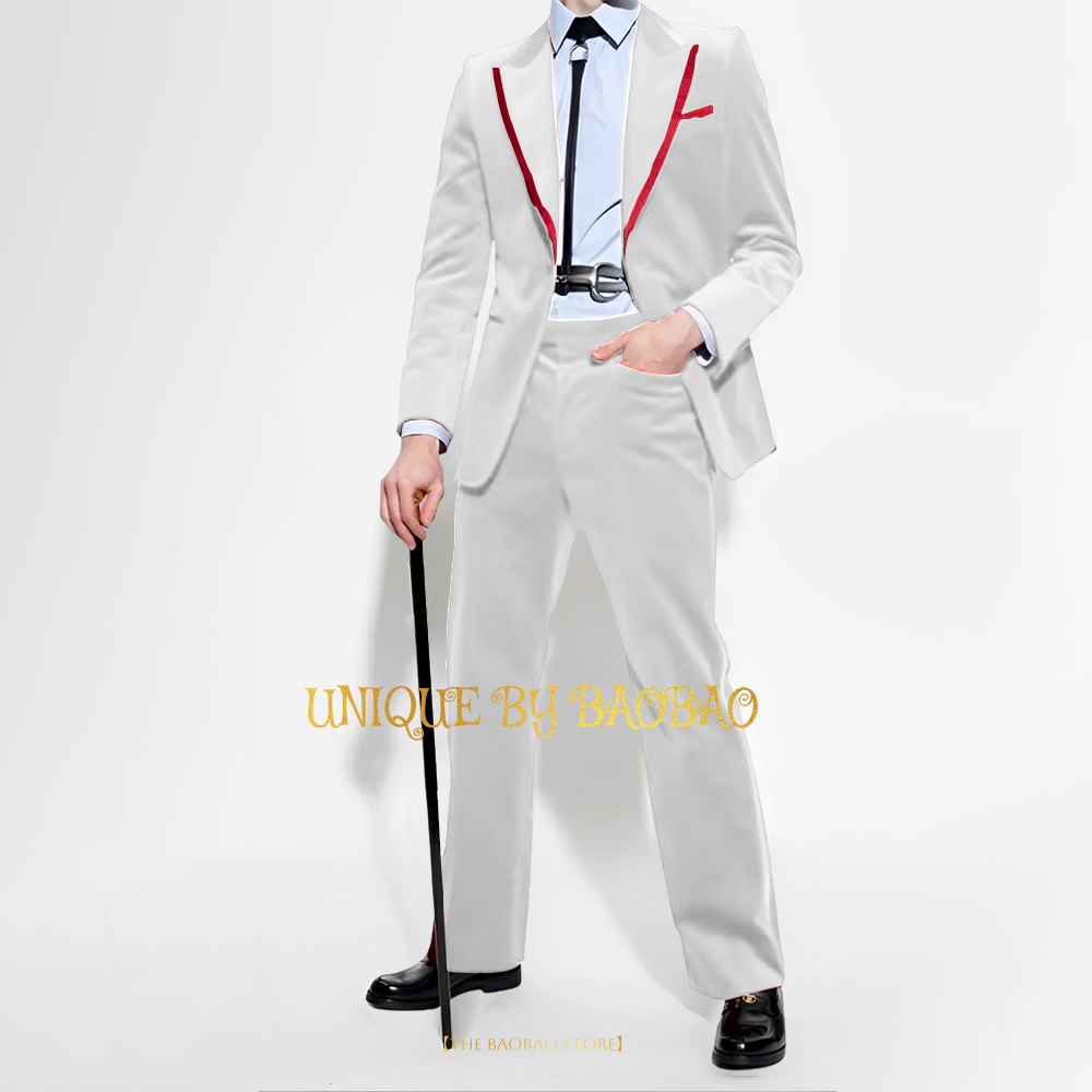 Men's Red Velvet 2 Piece Suit  - Men'S Fashion Xmas Party 리뷰 및 가격