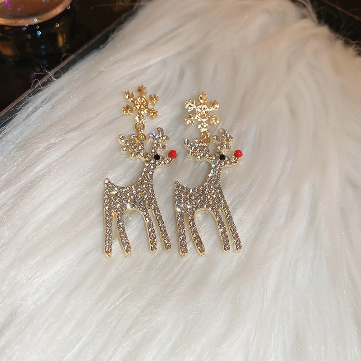 Xmas Holiday Deer Drop Earring - Men'S Fashion Xmas Party 리뷰 및 가격