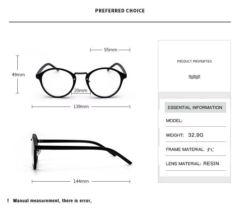 Fashion Transparent round glas - Men'S Fashion Glasses 2026 리뷰 및 가격