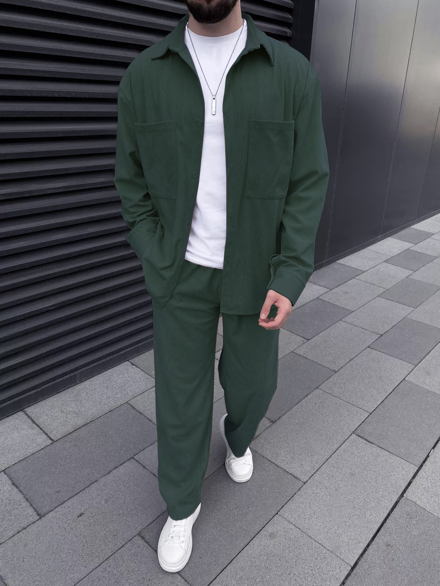 Men's corduroy two-piece outfi - Men'S Fashion Outfits 리뷰 및 가격