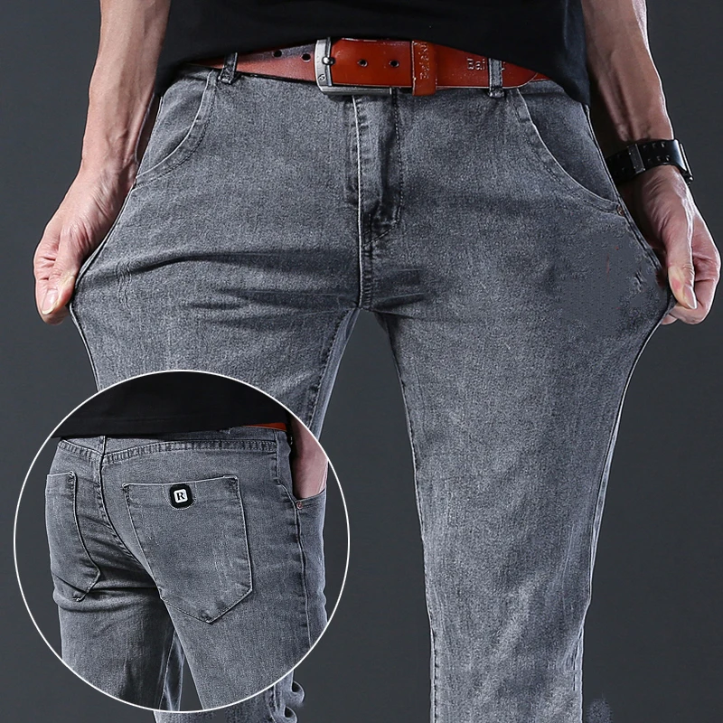 2025 New Casual Jeans Men's St - Men'S Fashion Grey Jeans 리뷰 및 가격