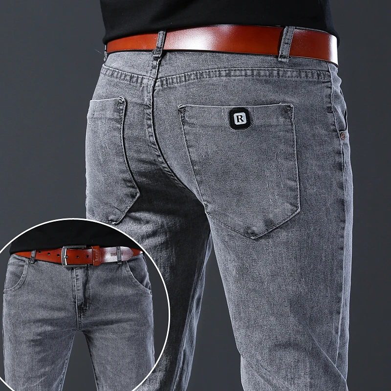 2025 New Casual Jeans Men's St - Men'S Fashion Grey Jeans 리뷰 및 가격