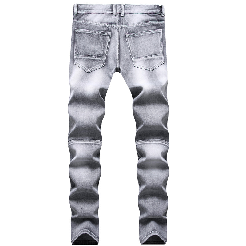 Grey Slim Fit Distressed Denim - Men'S Fashion Grey Jeans 리뷰 및 가격
