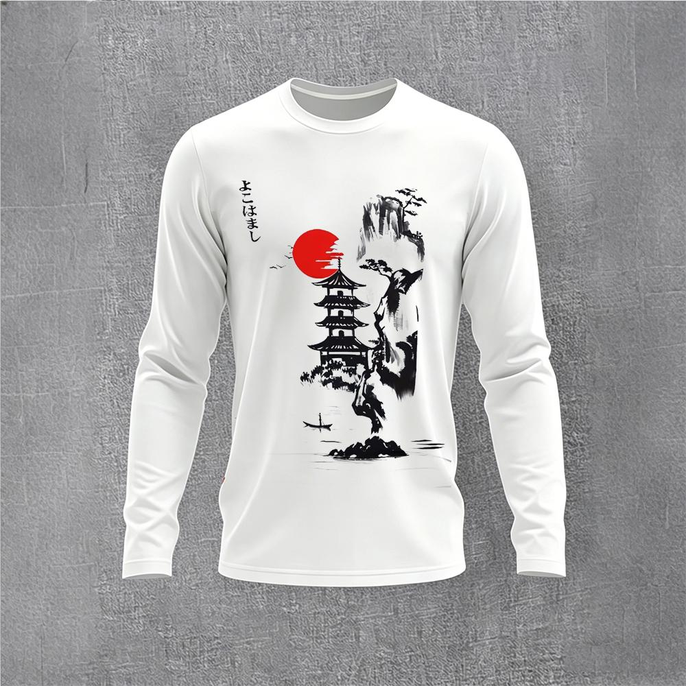 Chinese Style Ink Plum Blossom - Men'S Fashion T Shirts 리뷰 및 가격