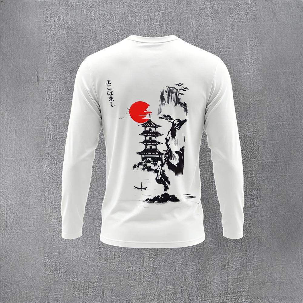Chinese Style Ink Plum Blossom - Men'S Fashion T Shirts 리뷰 및 가격