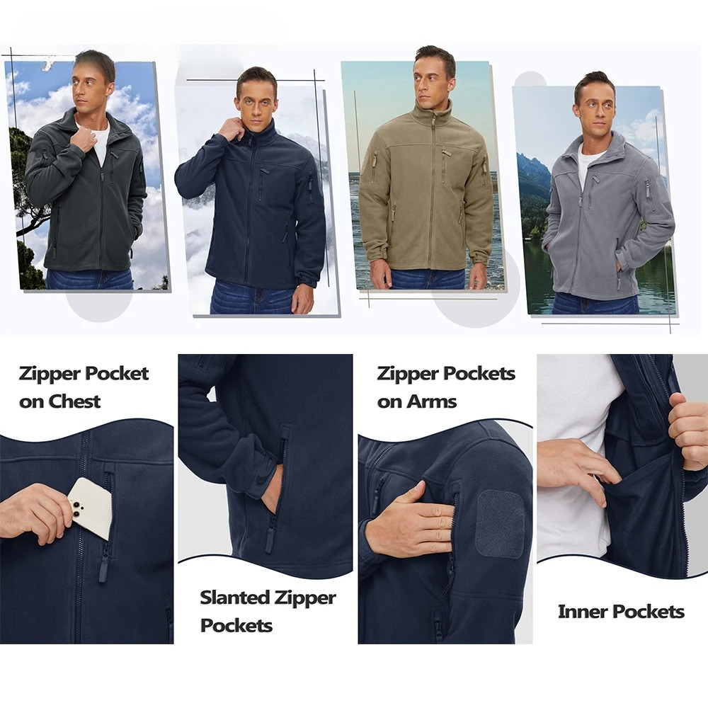 Green Fleece Jacket Thermal Wa - Windbreaker Men Zip 리뷰 및 가격