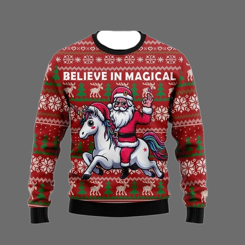 Fashion Unicorn Ugly Christmas - Men'S Fashion Xmas Party 리뷰 및 가격