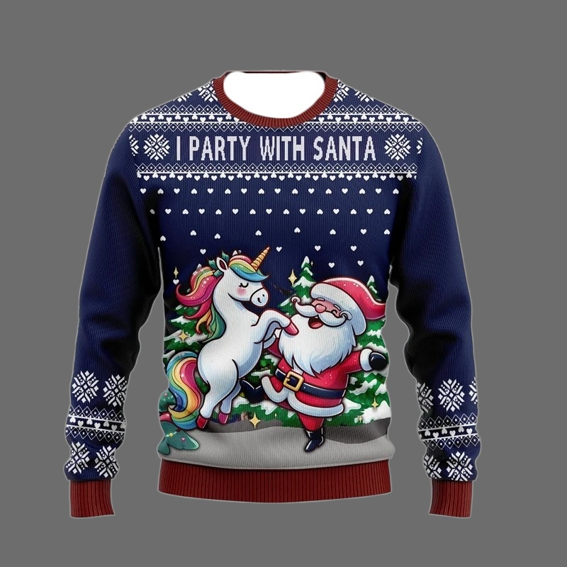 Fashion Unicorn Ugly Christmas - Men'S Fashion Xmas Party 리뷰 및 가격