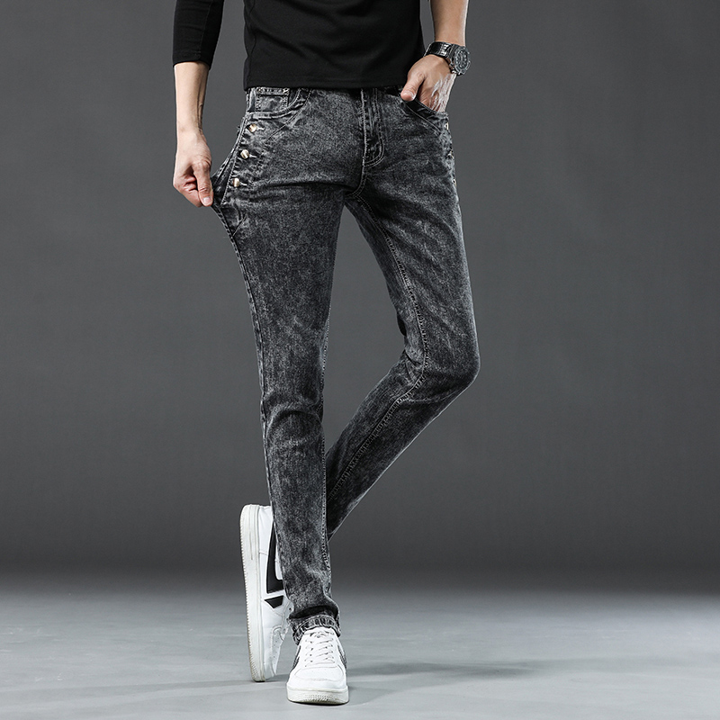 Classic Slim Vintage Fashion M - Men'S Fashion Grey Jeans 리뷰 및 가격