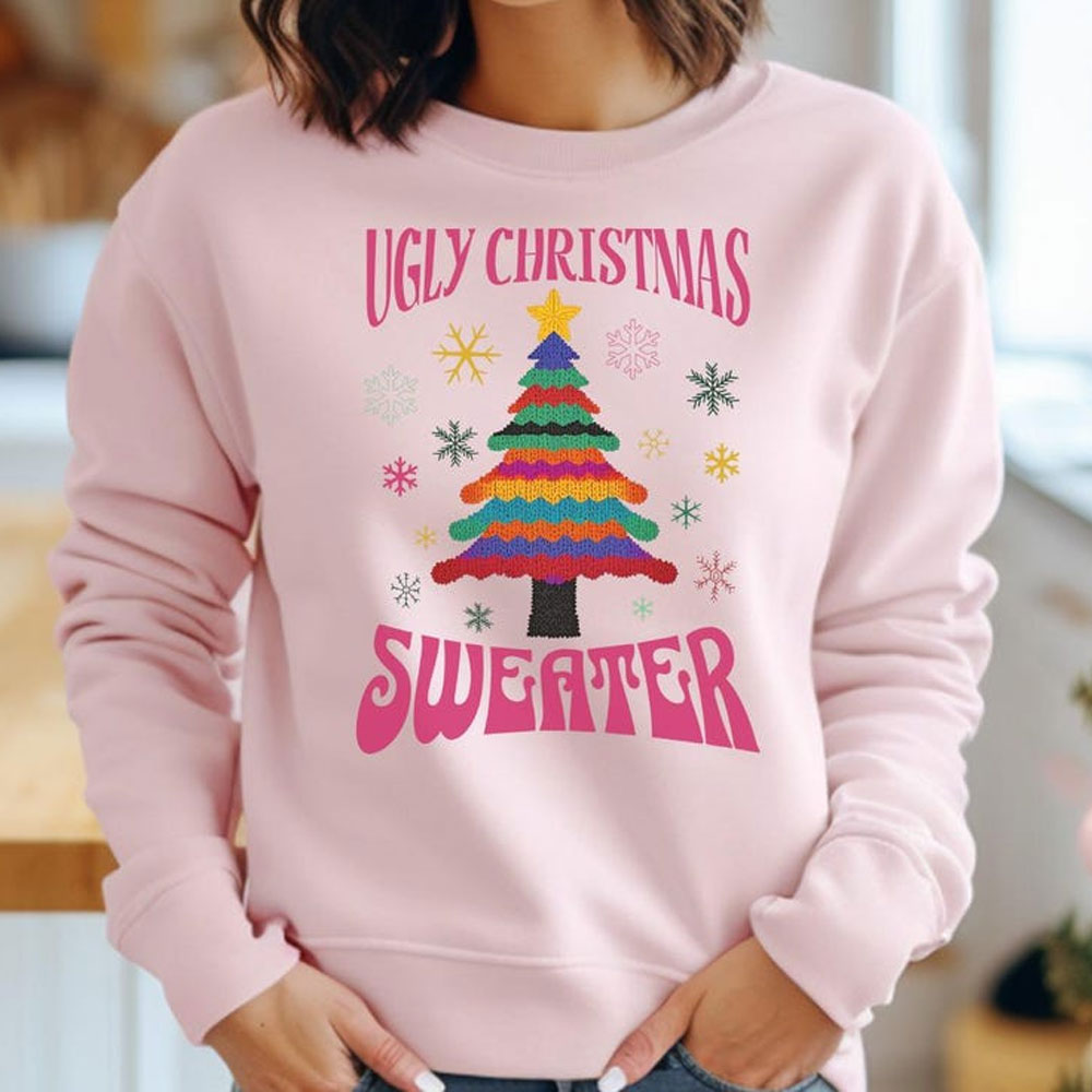 Ugly Christmas Sweater Tree Sw - Men'S Fashion Xmas Party 리뷰 및 가격