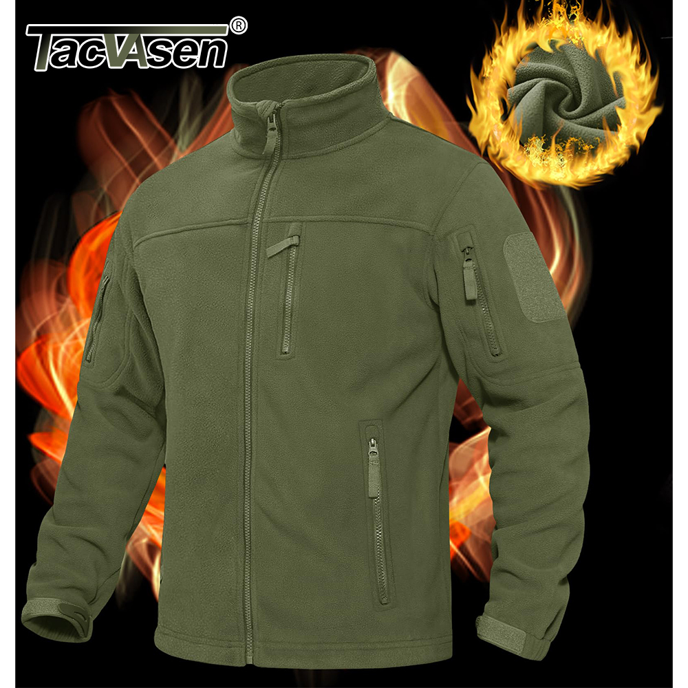 TACVASEN Men's Fleece Jacket S - Windbreaker Men Zip 리뷰 및 가격