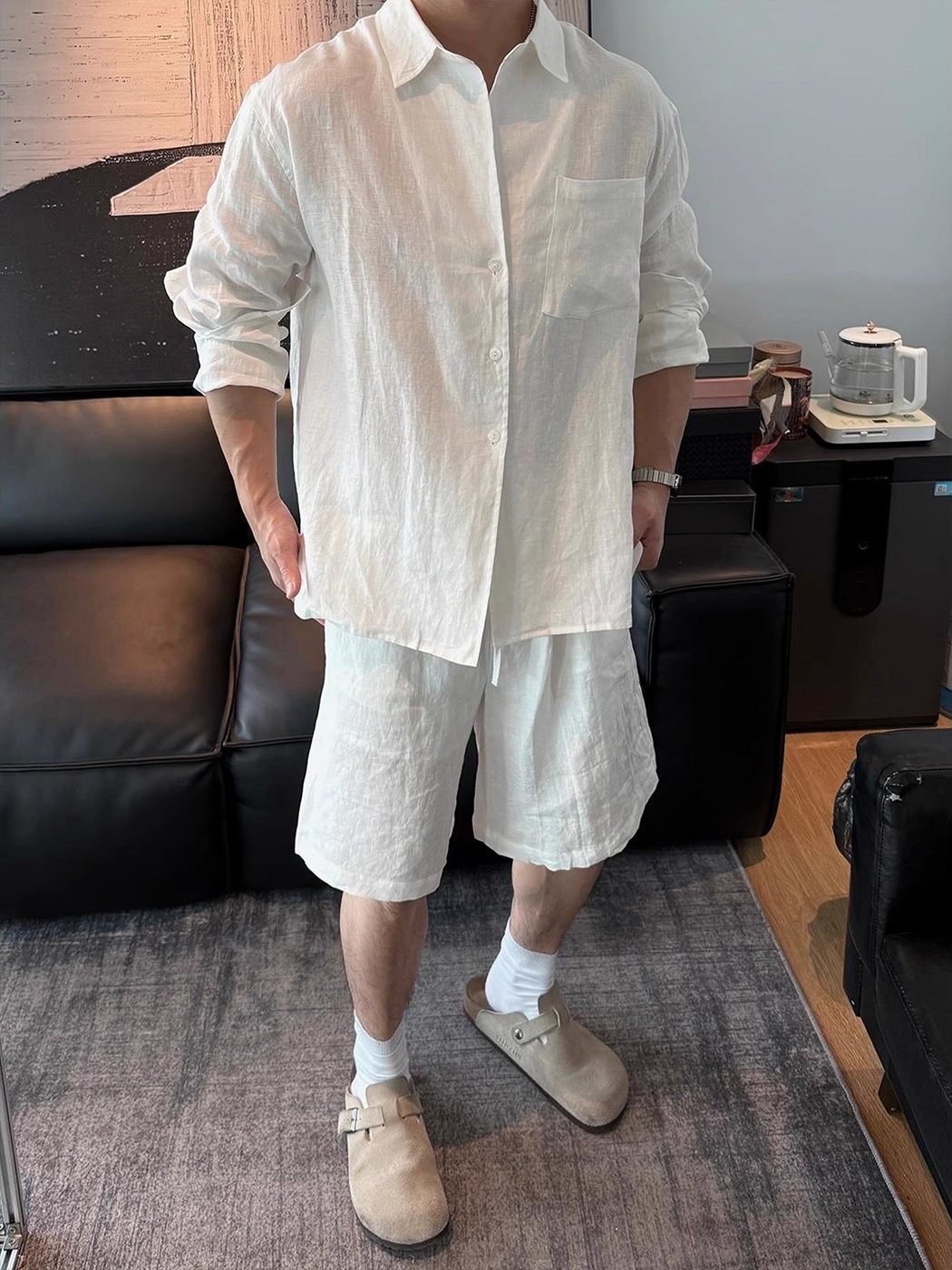 Spring/Summer Men's Matching S - Men'S Spring Fashion 리뷰 및 가격