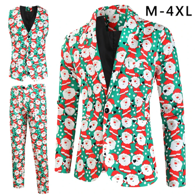 Fashion Christmas Printing Dre - Men'S Fashion Xmas Party 리뷰 및 가격
