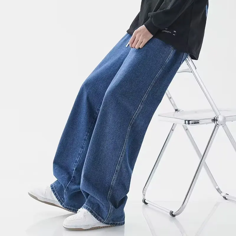 Korean Style Streetwear New Fa - Men'S Fashion Grey Jeans 리뷰 및 가격