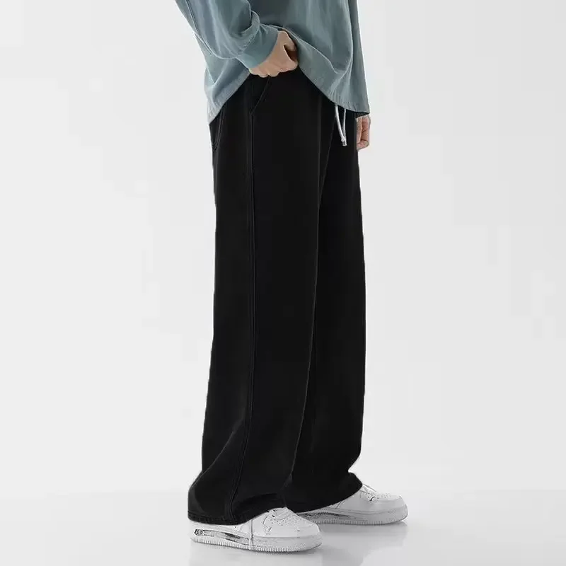 Korean Style Streetwear New Fa - Men'S Fashion Grey Jeans 리뷰 및 가격