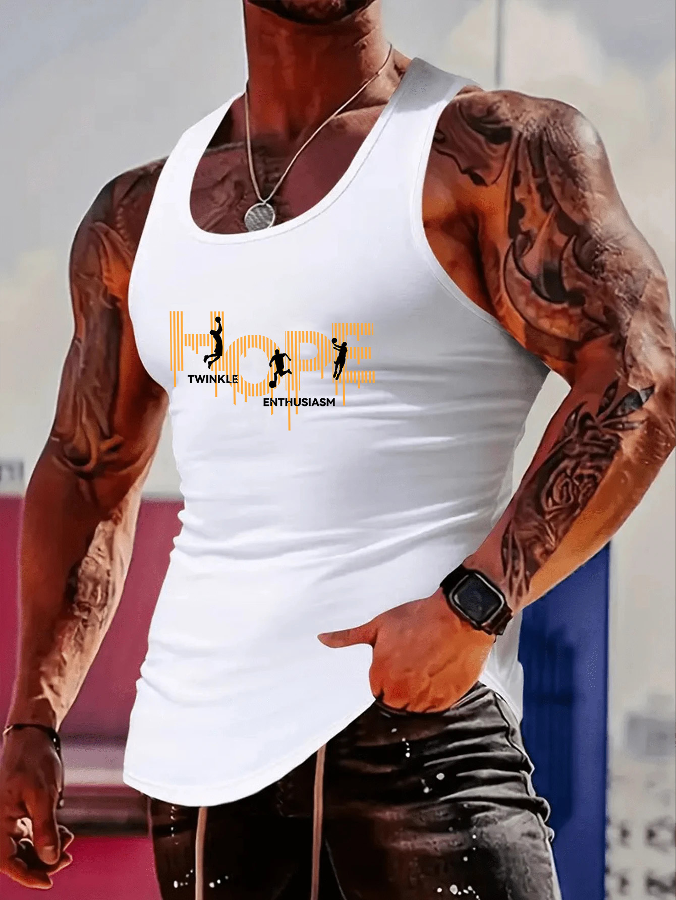 Fashionable trend muscular man - Men'S Fashion T Shirts 리뷰 및 가격