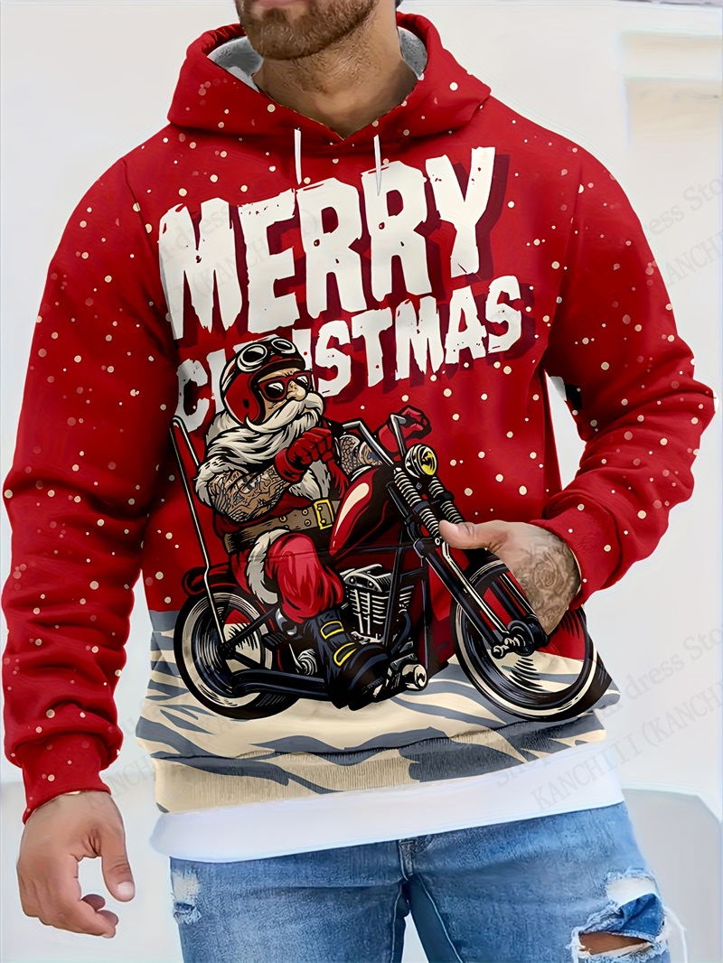3d Print Santa Claus Elk Hoodi - Men'S Fashion Xmas Party 리뷰 및 가격
