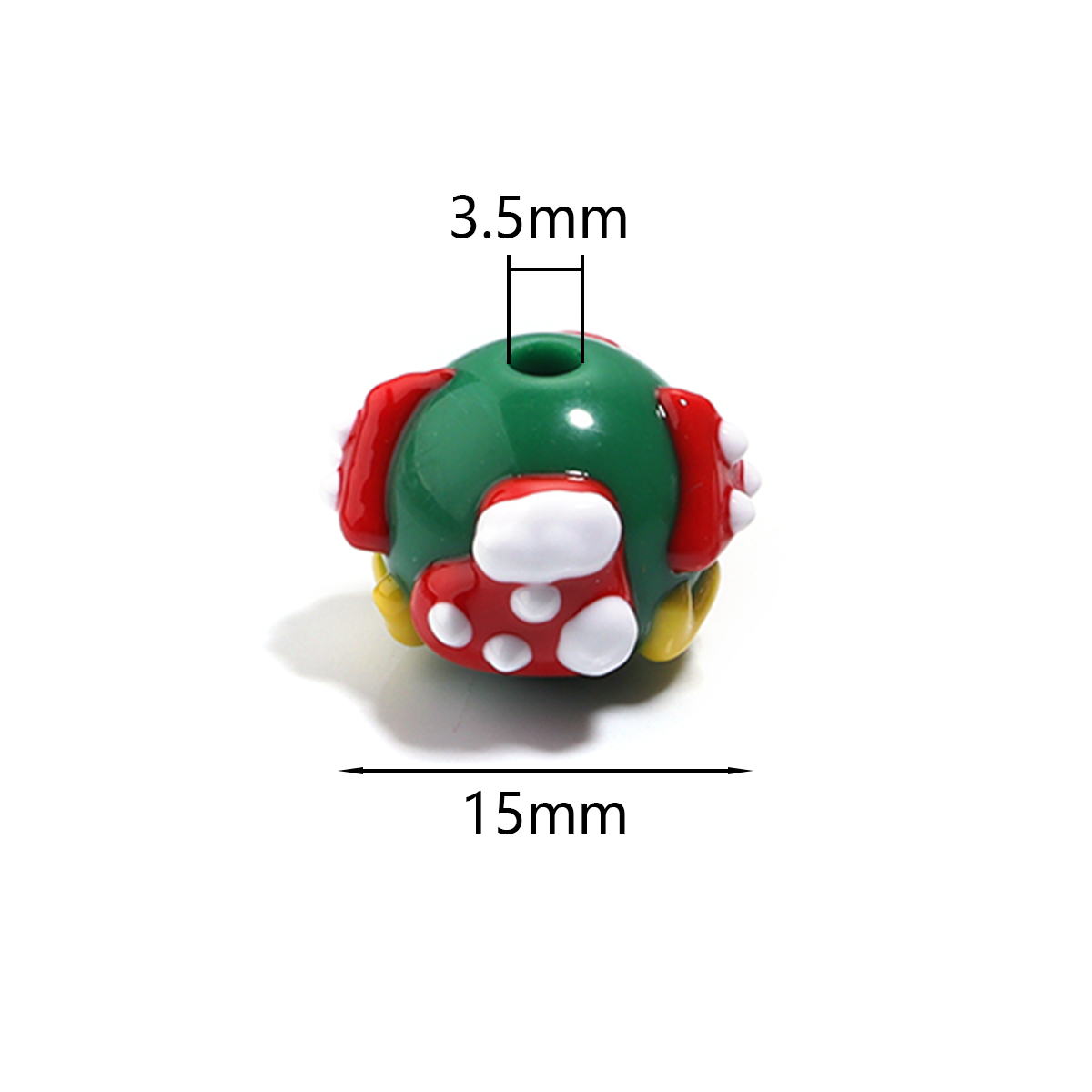 5pcs/lot Chrismas Acrylic Bead - Men'S Fashion Xmas Party 리뷰 및 가격