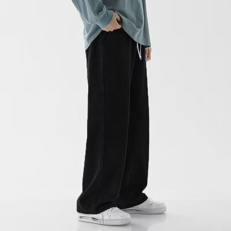 Korean Fashion Men's Baggy Jea - Men'S Fashion Grey Jeans 리뷰 및 가격