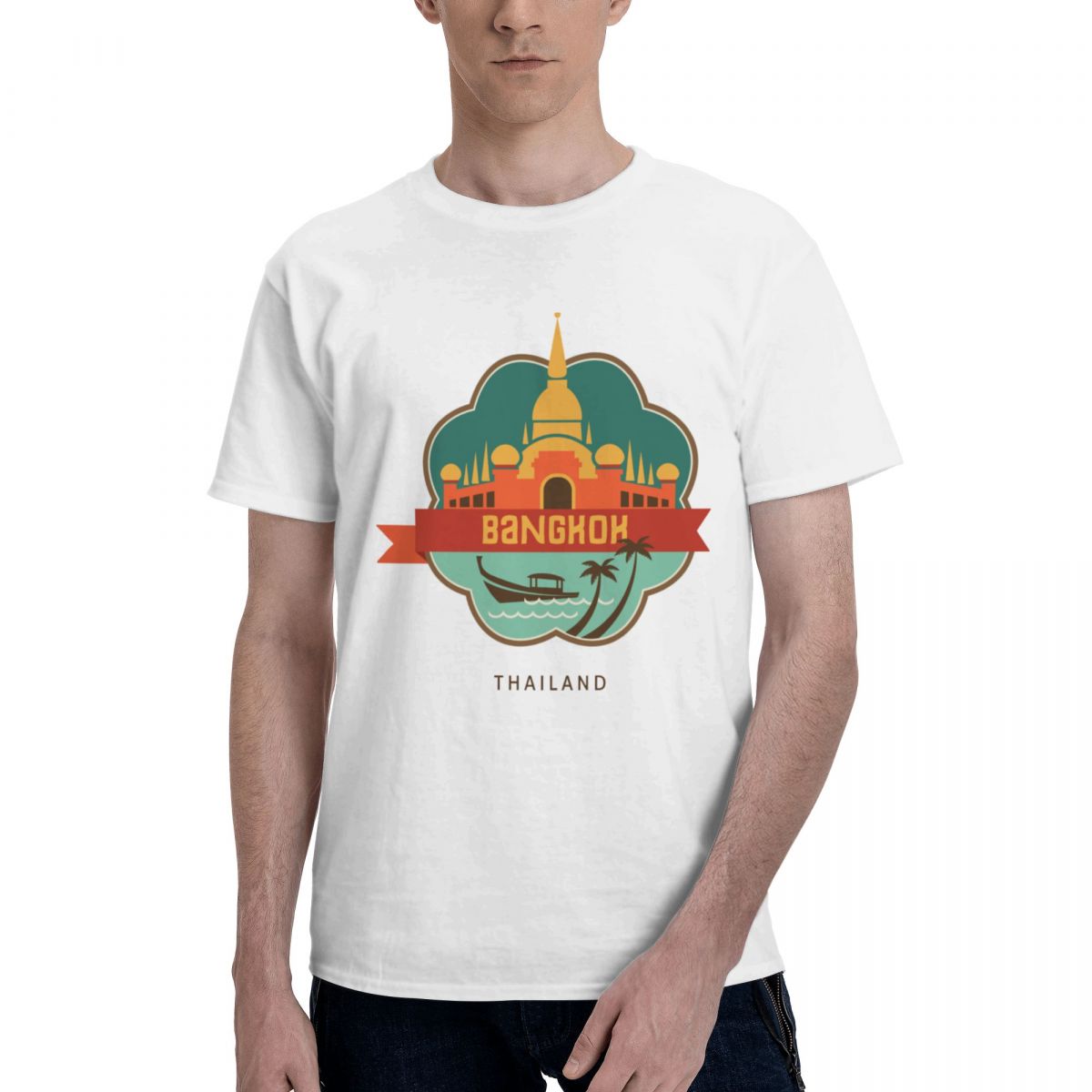 100% Cotton THAILAND BANGKOK T - Mens Fashion Bangkok 리뷰 및 가격