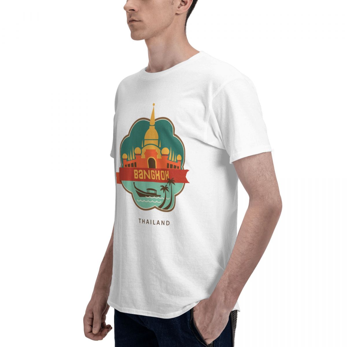 100% Cotton THAILAND BANGKOK T - Mens Fashion Bangkok 리뷰 및 가격